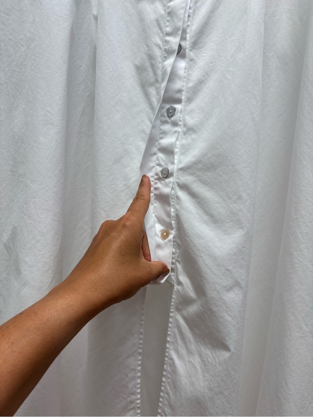 Barba Cucito A Mano Napoli White Sleeveless Midi Dress 42 L - Picture 7 of 11
